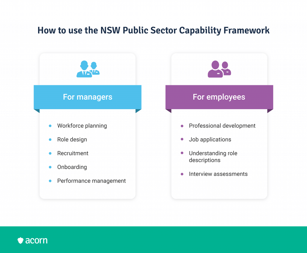 How to use the NSW Capability Framework