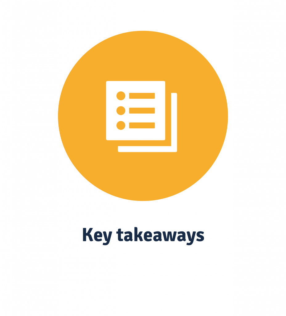 L&D strategy key takeaways icon