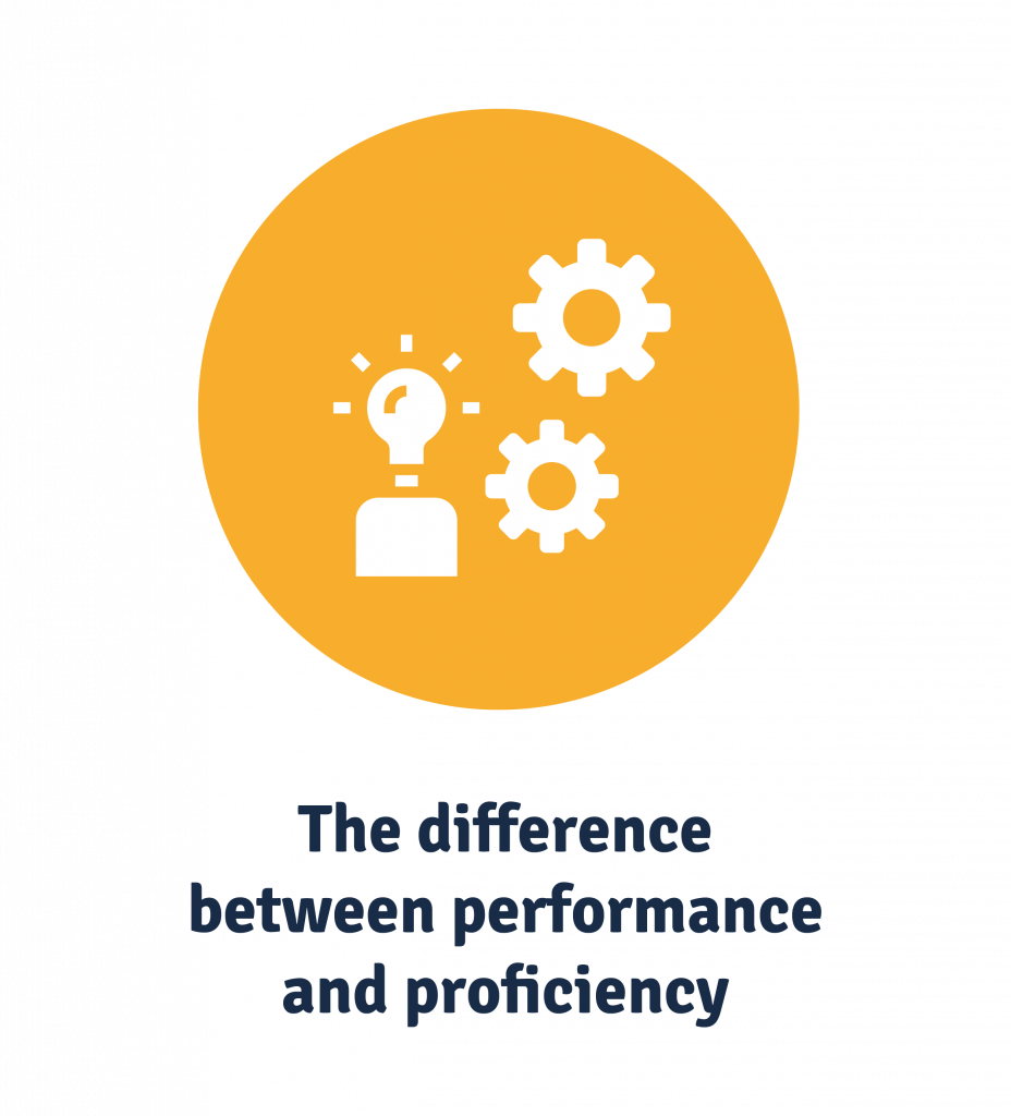 Performance vs proficiency